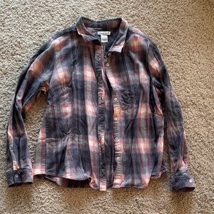Women's Plaid Button-Down Shirt